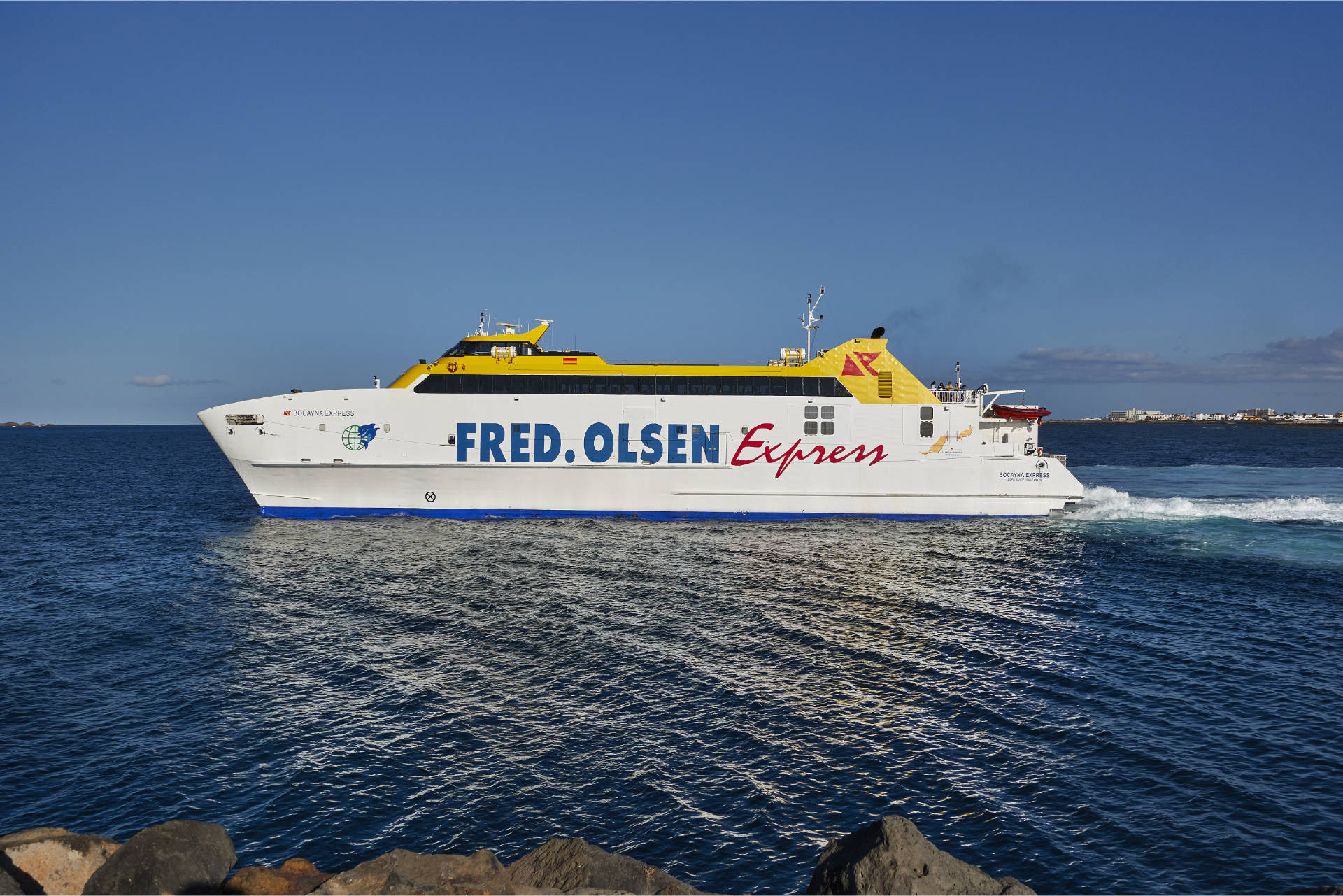 Fred. Olsen Express zwischen Fuerteventura und Lanzarote.