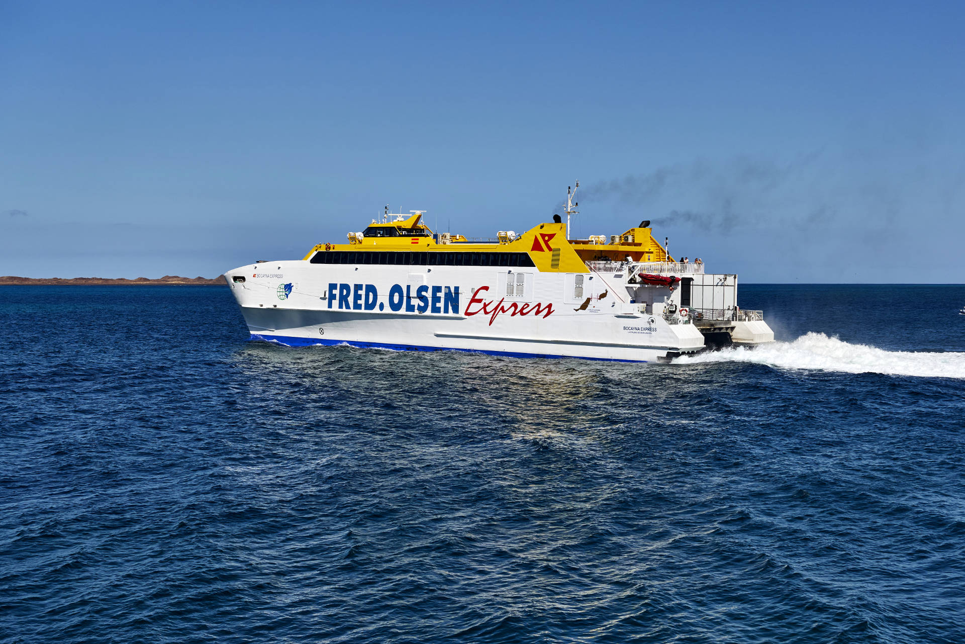 Fred. Olsen Express zwischen Fuerteventura und Lanzarote.