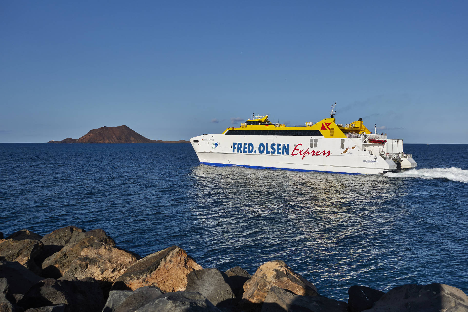 Fred. Olsen Express zwischen Fuerteventura und Lanzarote.