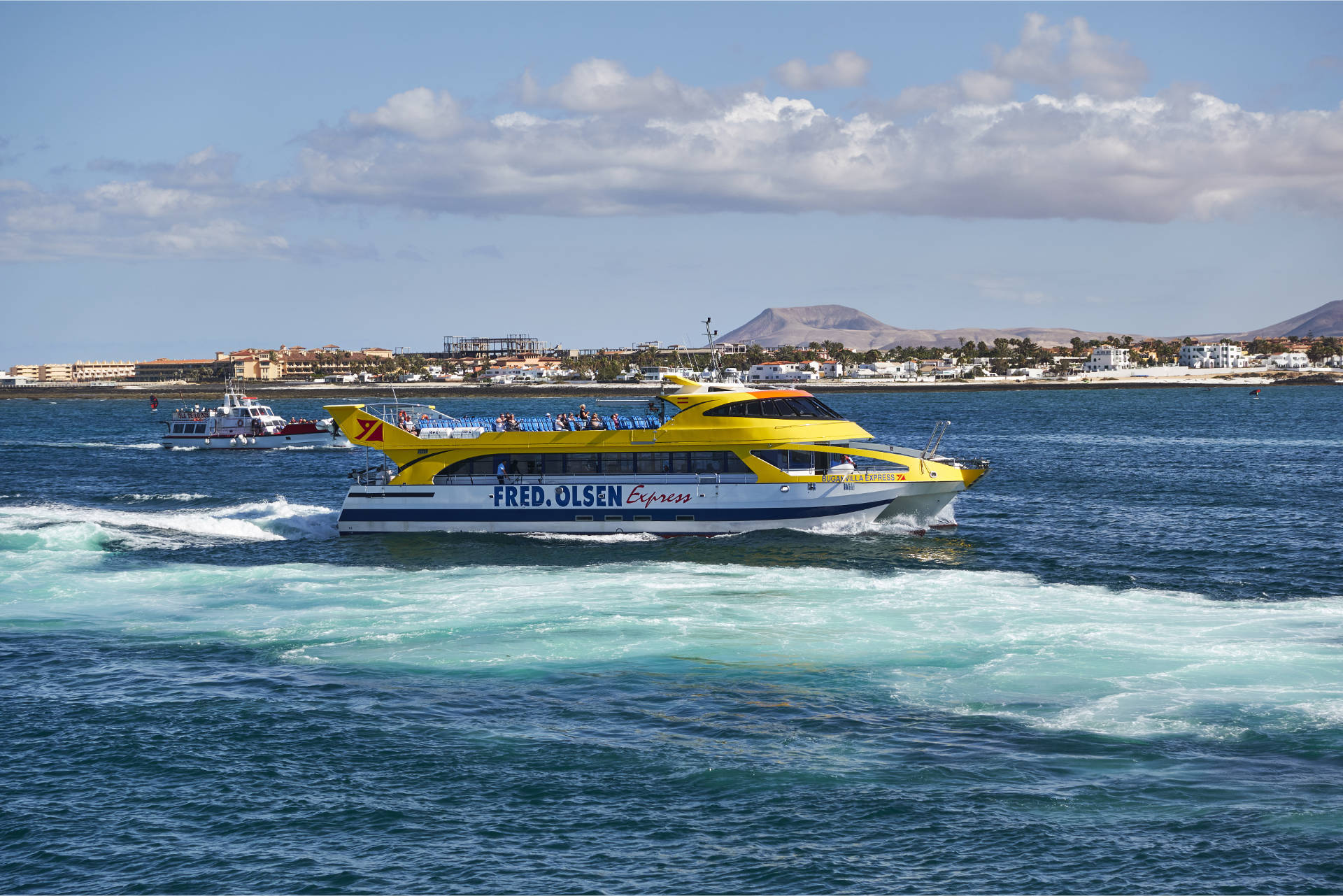 Fred. Olsen Express zwischen Fuerteventura und Lanzarote.