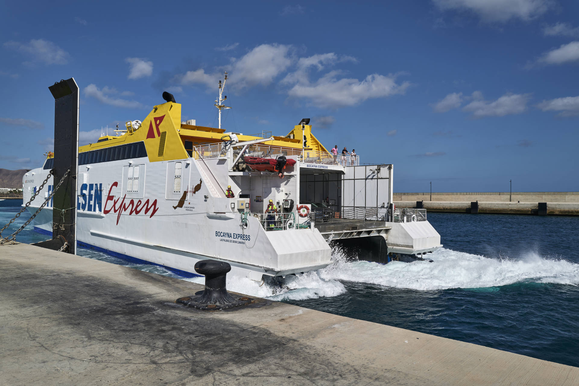 Fred. Olsen Express zwischen Corralejo Fuerteventura und Playa Blanca Lanzarote.