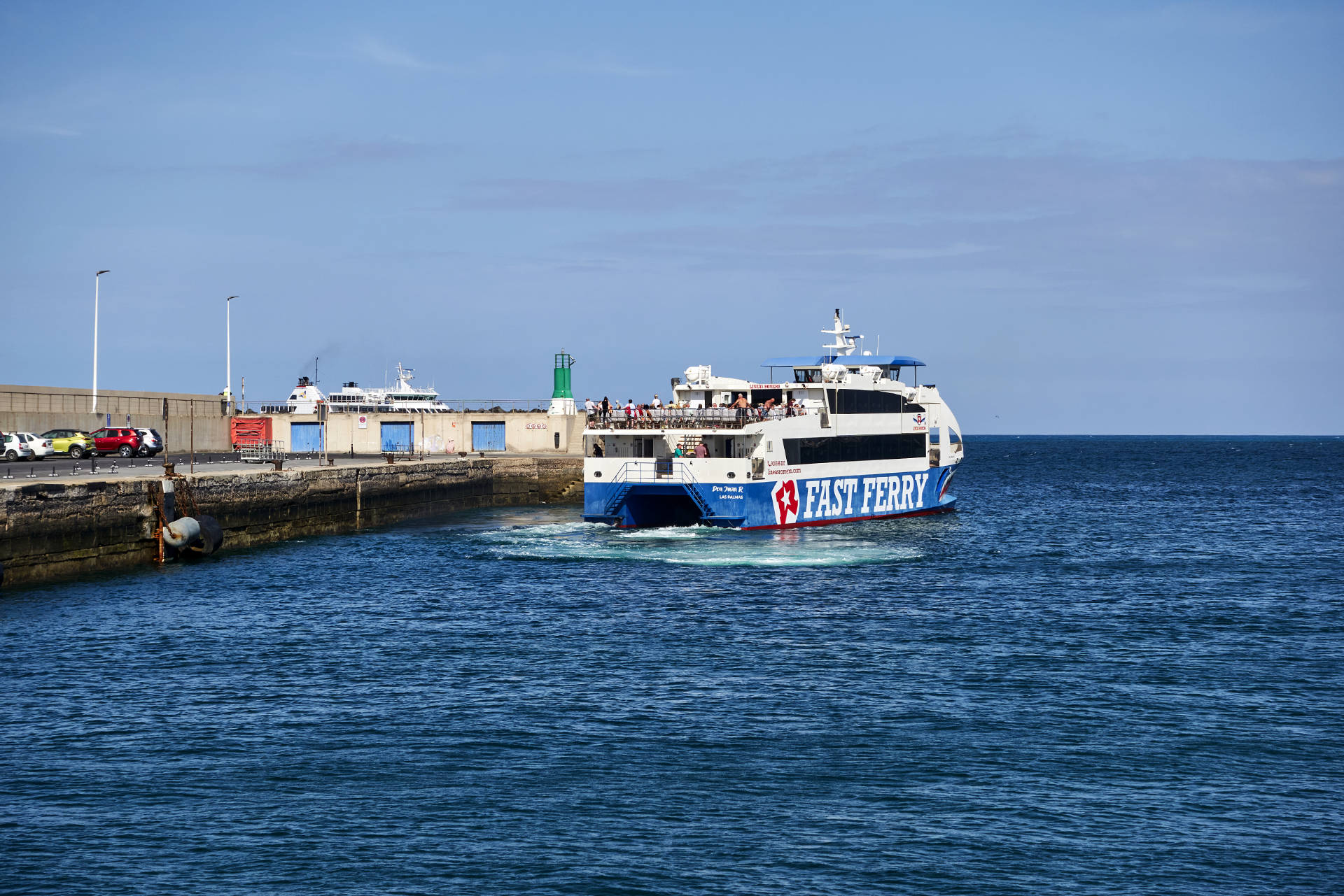 Die Fähren von Líneas Romero zwischen Fuerteventura und Lanzarote.