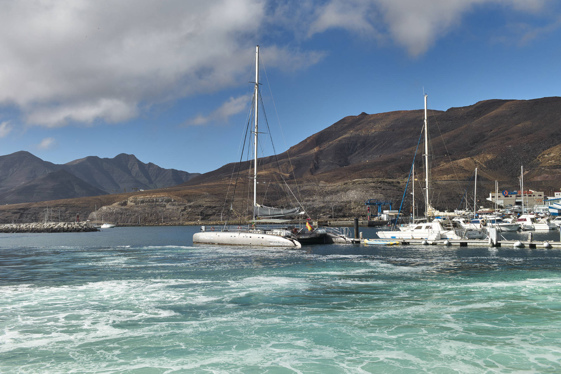 Fred. Olsen Fähre Morro Jable - Las Palmas: Im Hafen von Morro Jable.