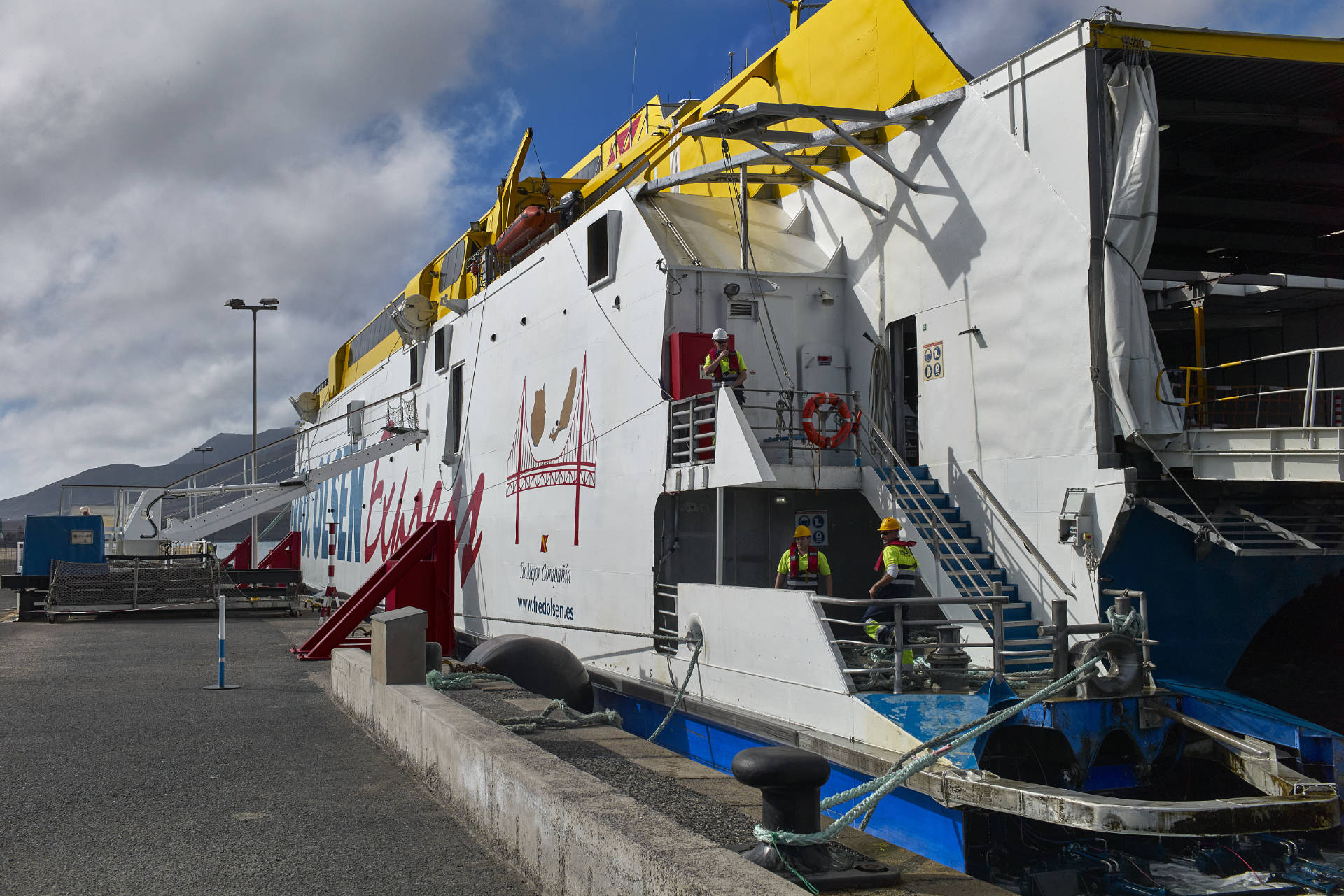 Fred. Olsen Fähre Morro Jable - Las Palmas: Im Hafen von Morro Jable.