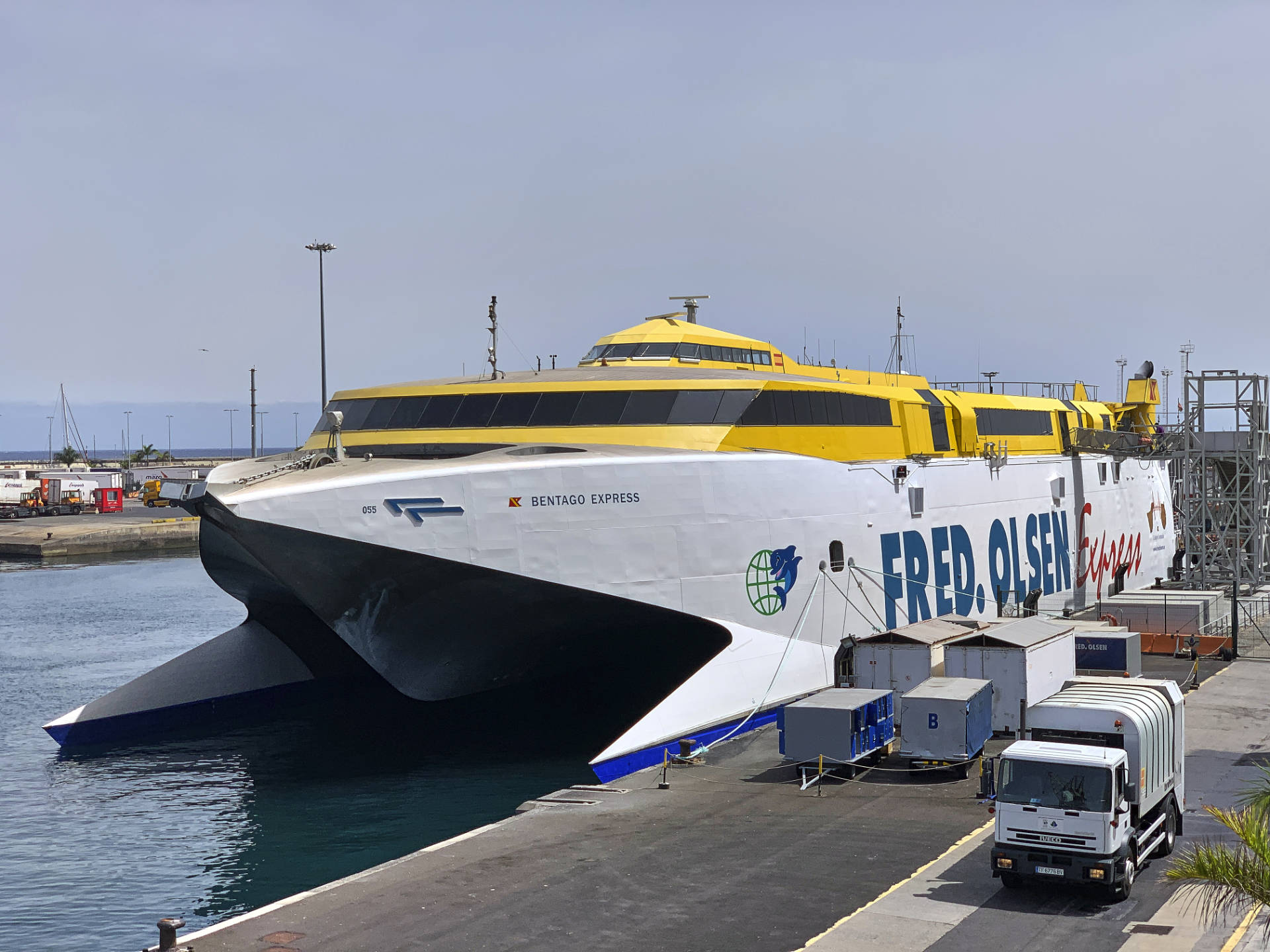 Fred. Olsen Fähre Puerto Santa Cruz de Tenerife.