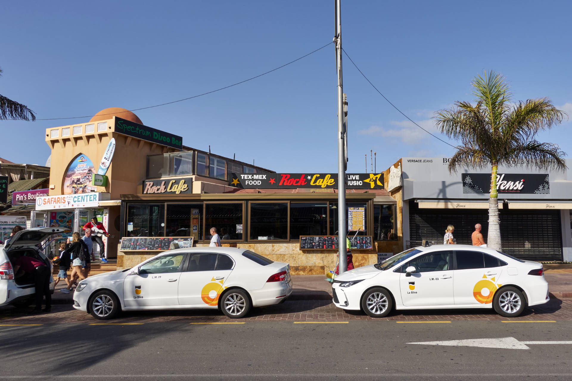 Die Taxis der Gemeinde La Oliva Fuerteventura.