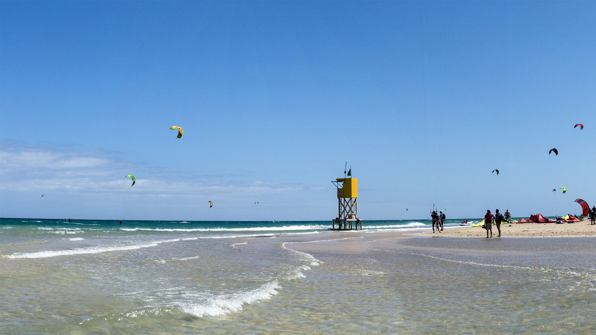 Kitesurfen im Süden von Fuerteventura – Playa de la Barca.