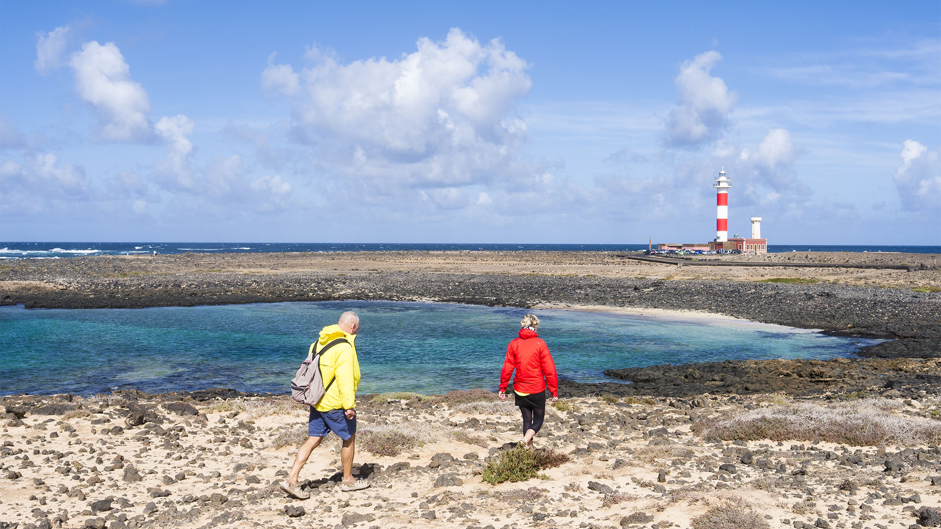 Wandern am Leuchtturm Faro de Tostón El Cotillo Fuerteventura.