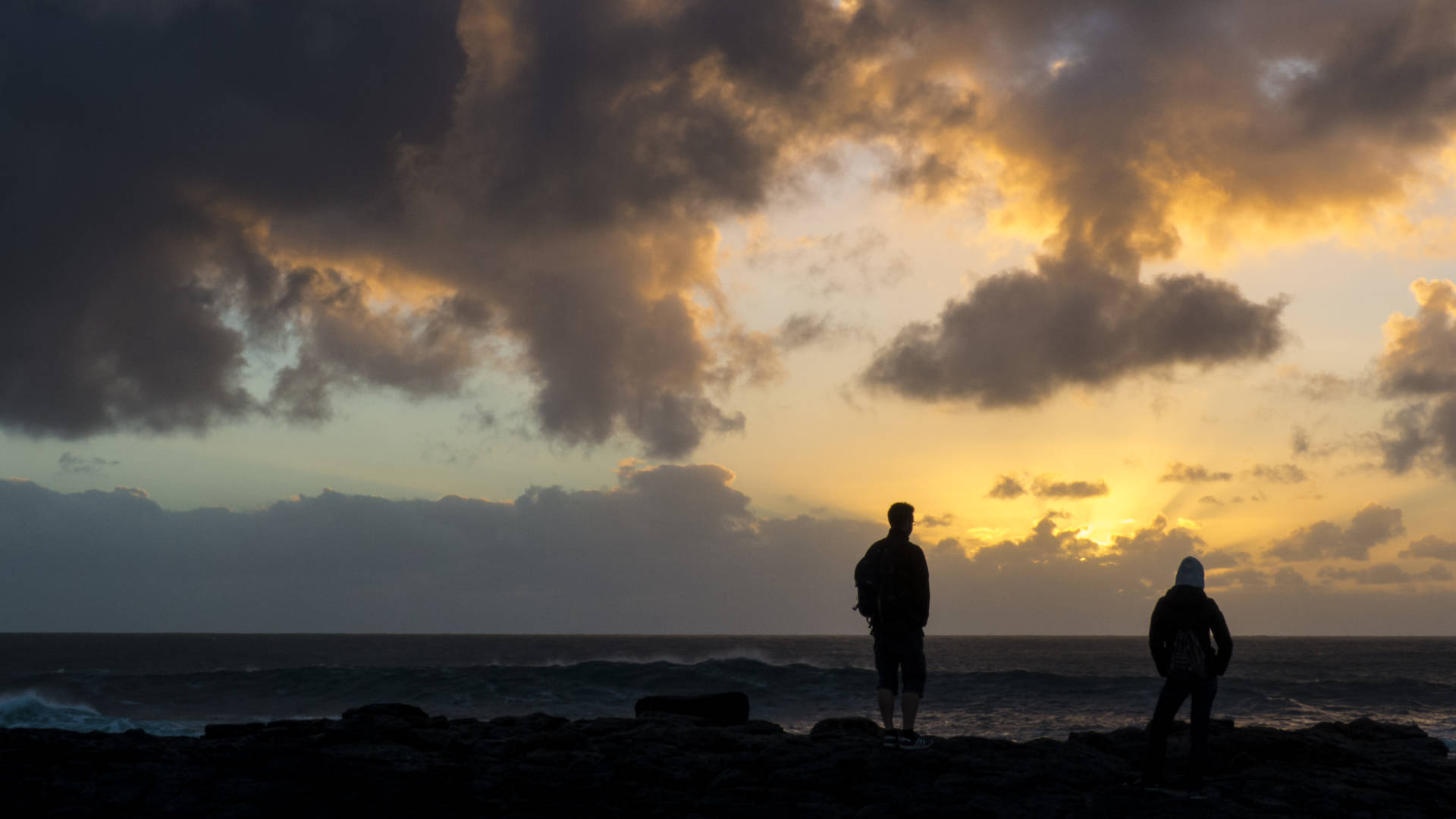 Winterlichen Sonnenuntergänge auf Fuerteventura.