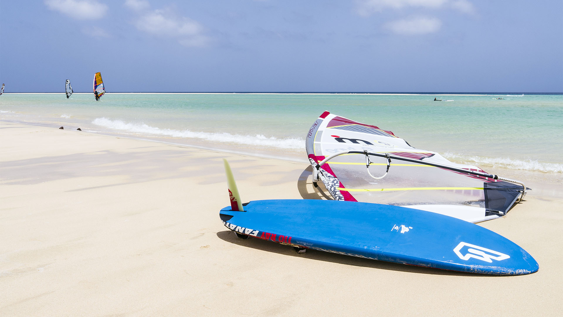 Traumstrände der Costa Calma Fuerteventura – Risco de Paso im Sommer.