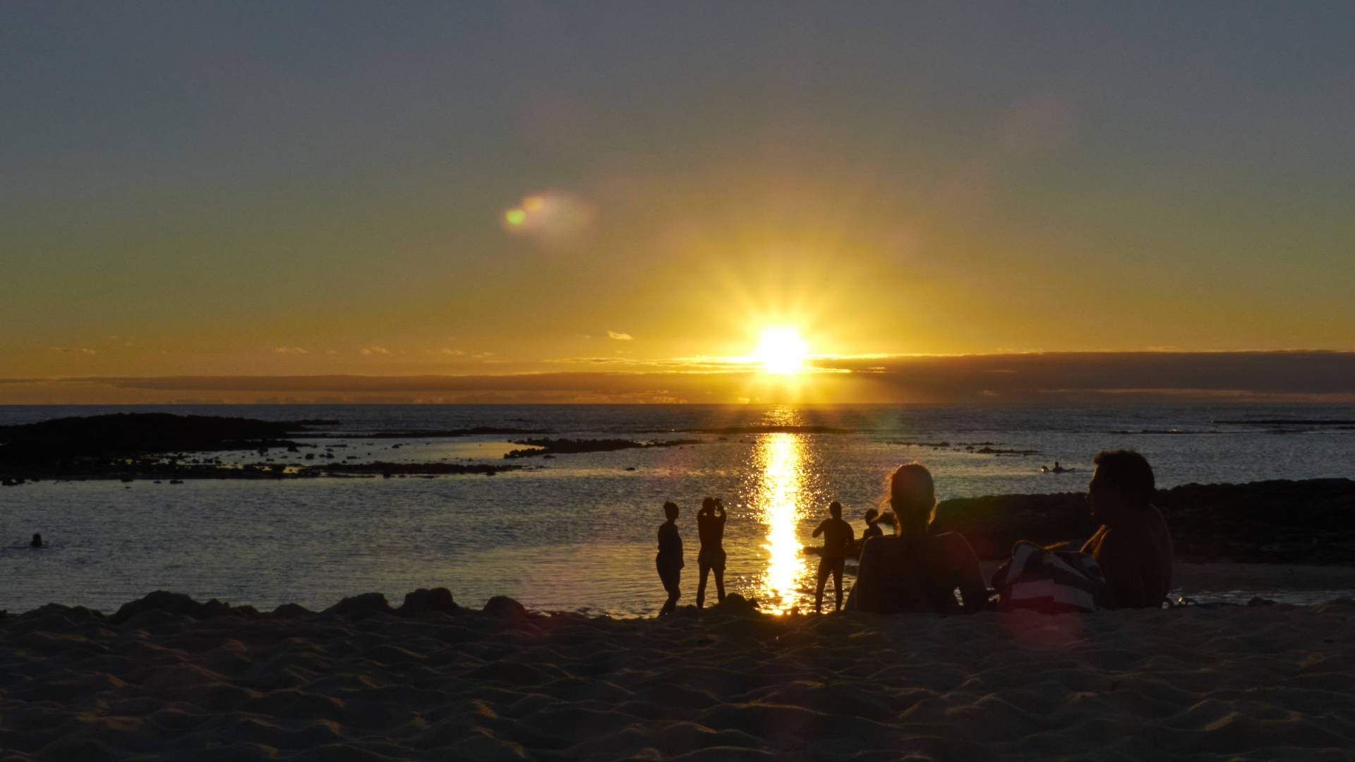 Sunset Walk Bajo Augustino El Cotillo Fuerteventura.