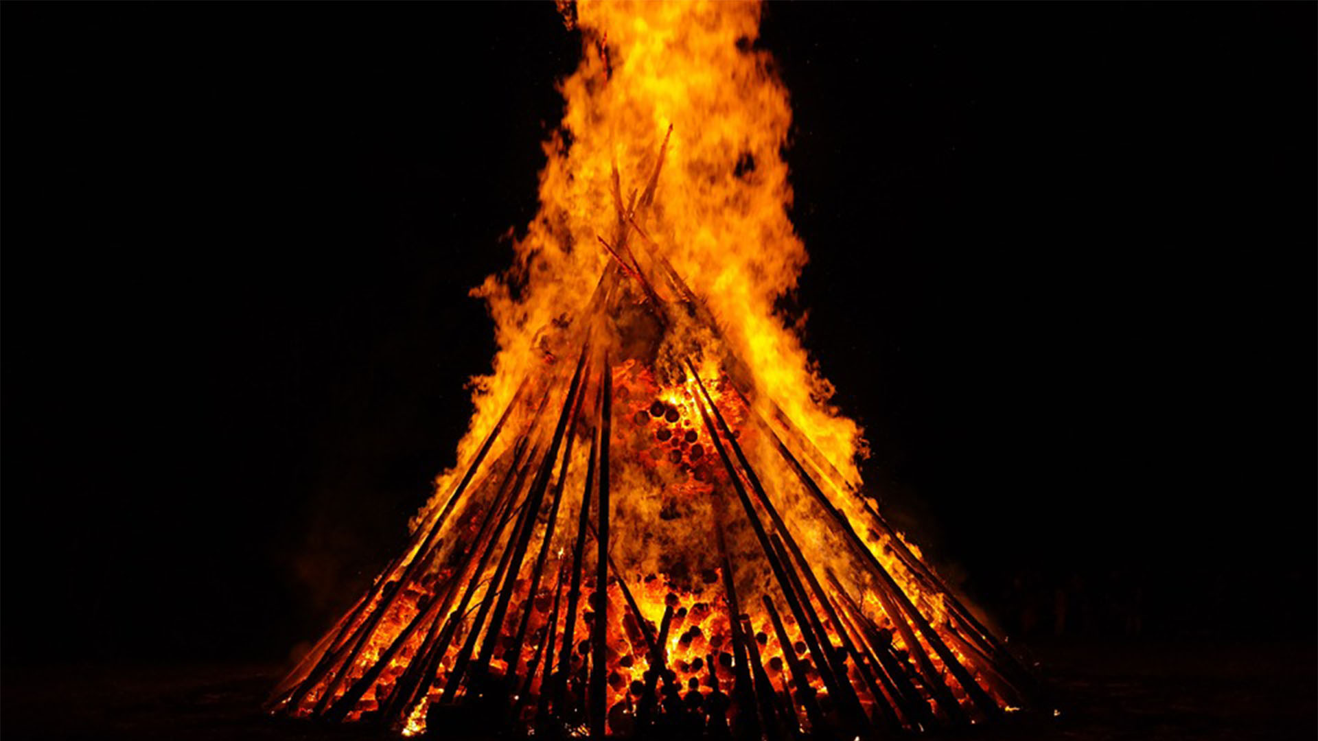 Sonnwend' Feuer Ajuy Fuerteventura.