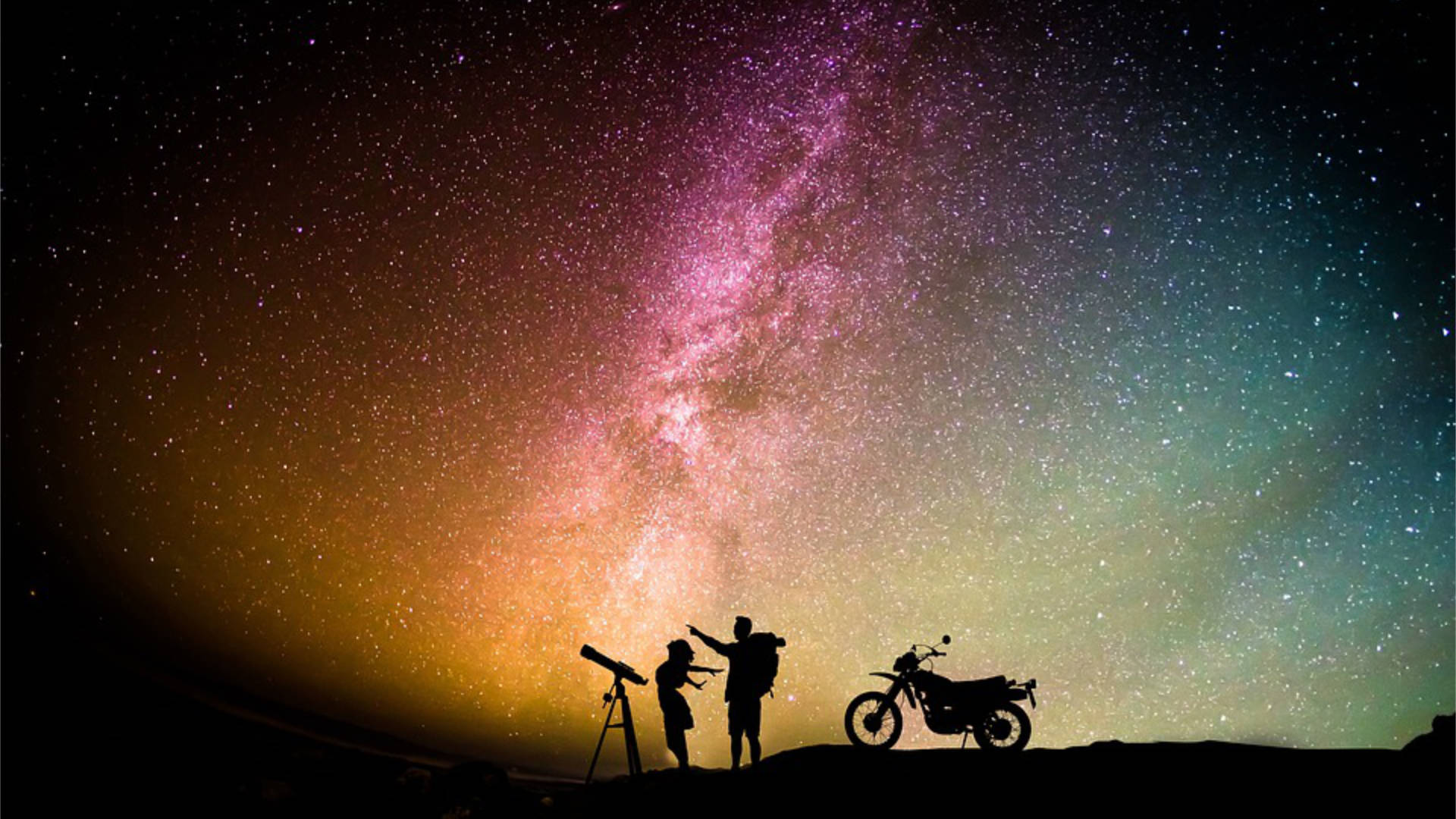 Orioniden Meteorschauer über Fuerteventura.