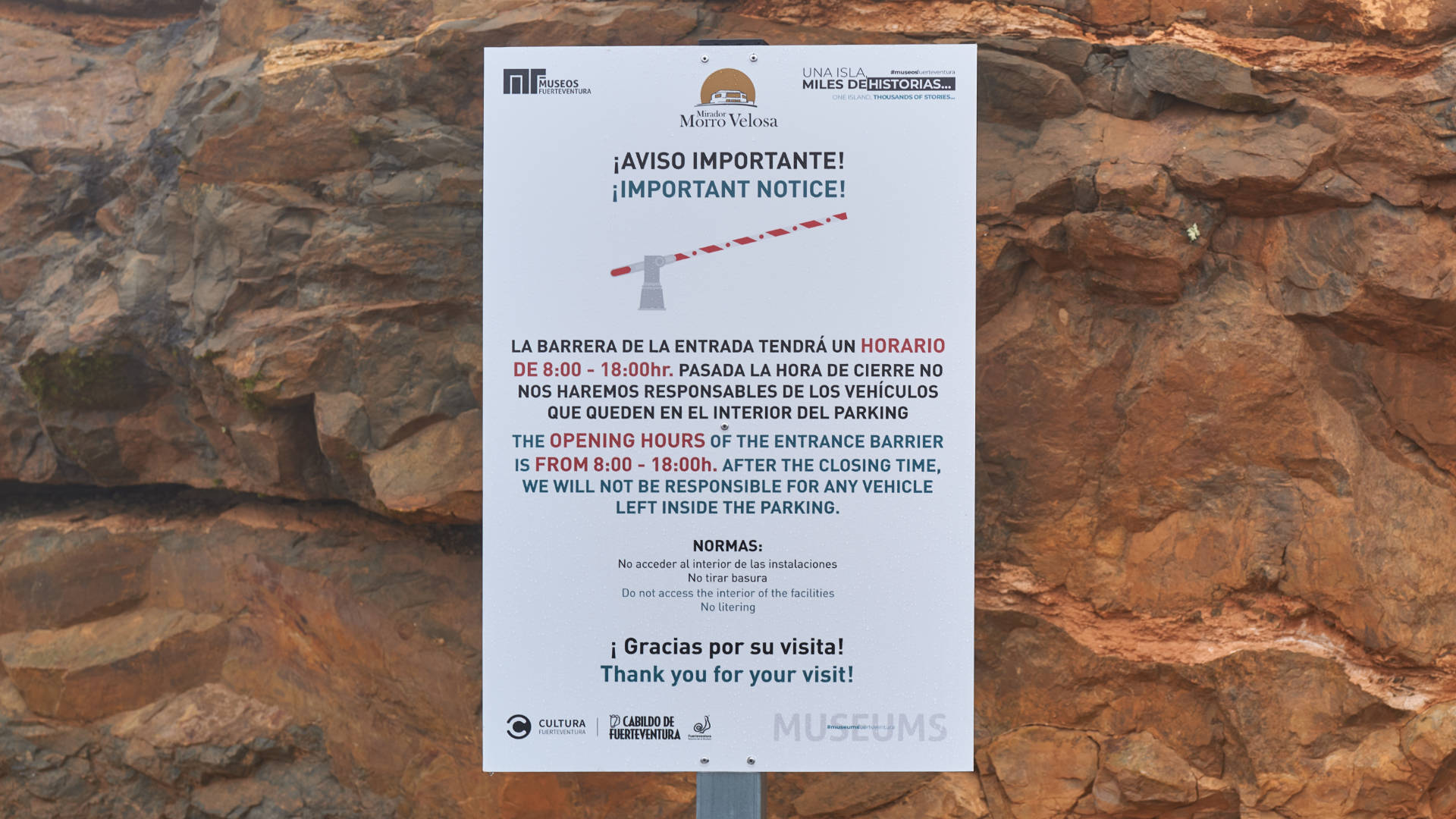 Zufahrt zum Mirador Morro Veloso o Convento Fuerteventura seit 2021.