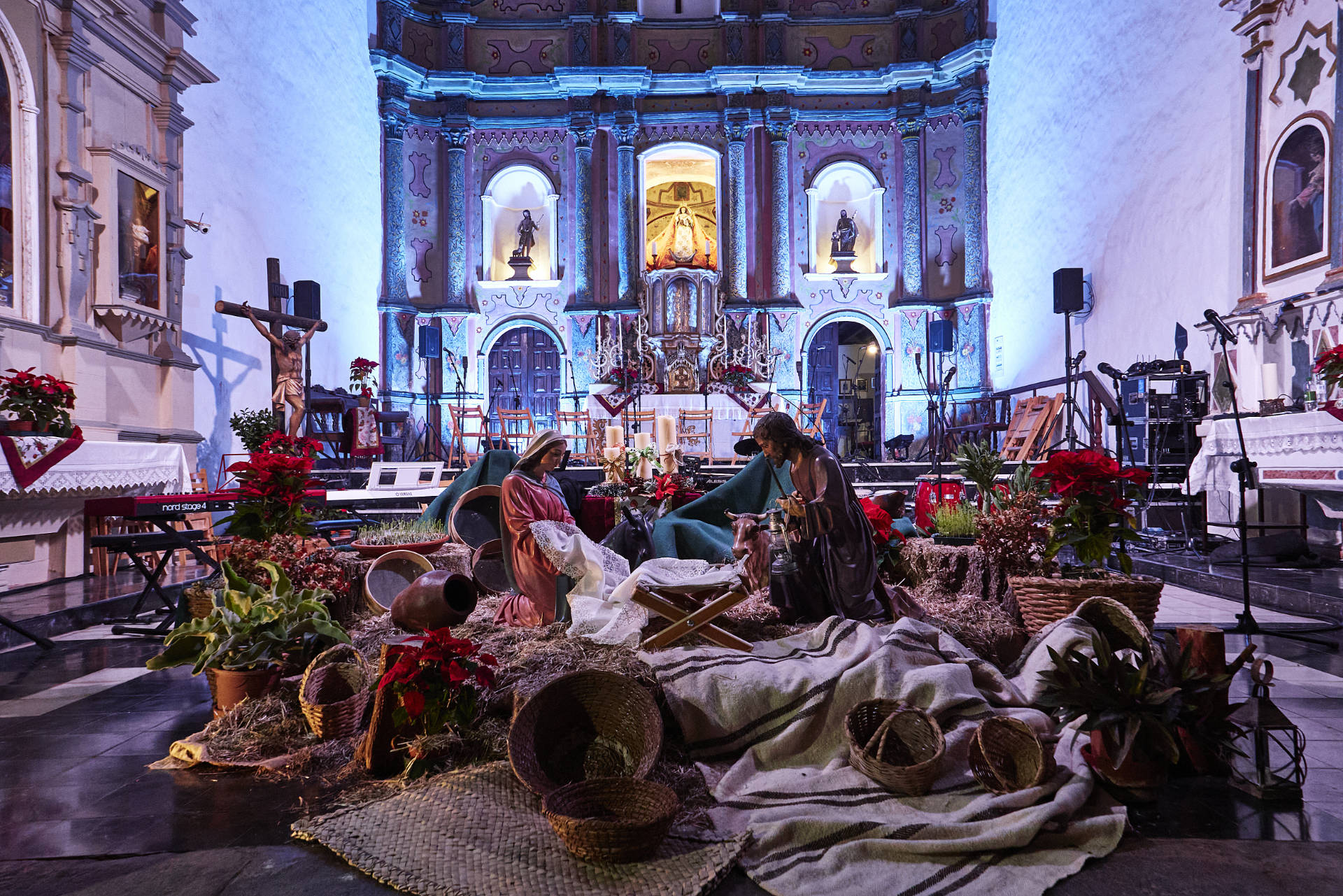 Die Weihnachtskrippe 2023 der Iglesia de Nuestra Señora de Antigua Fuerteventura.