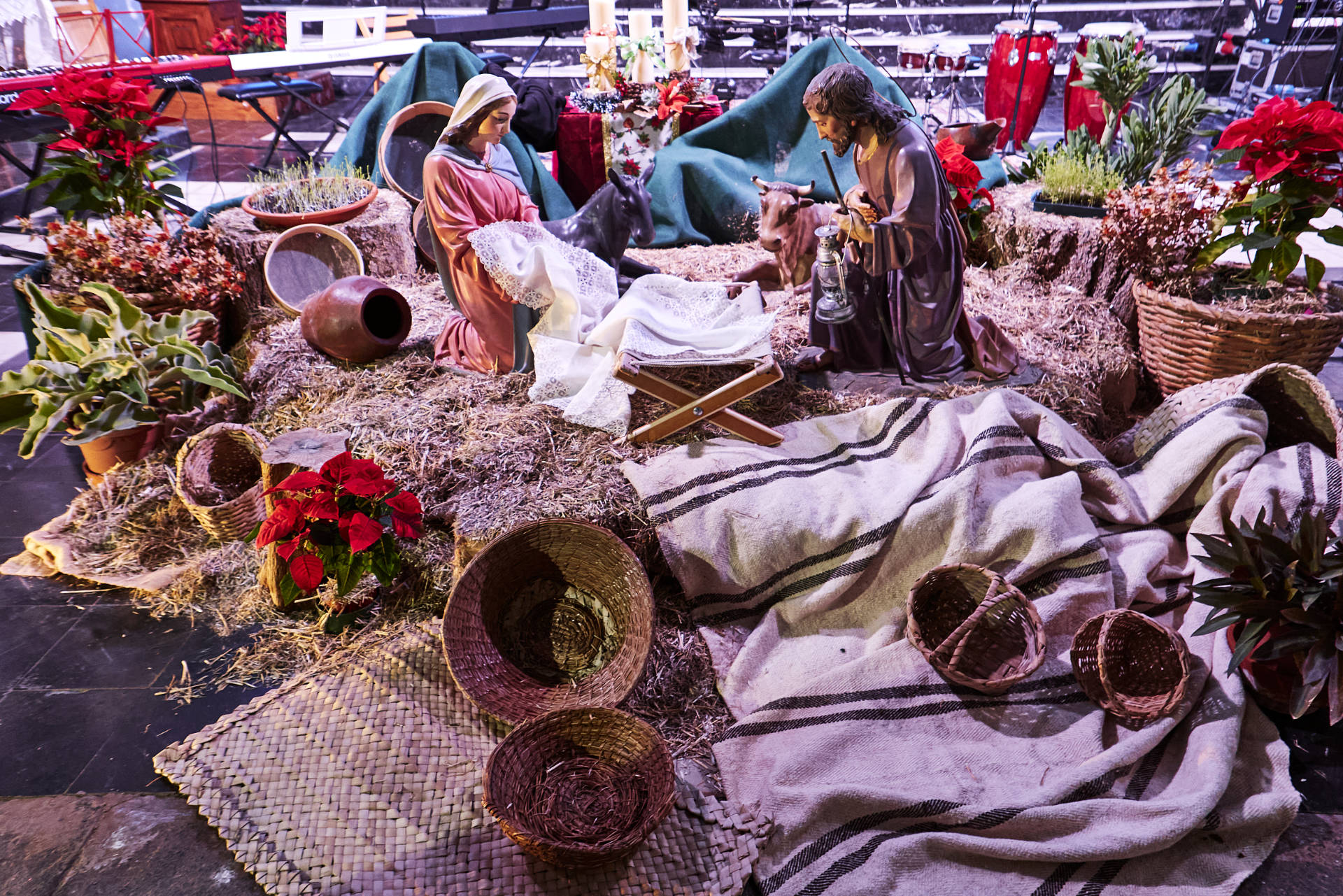 Die Weihnachtskrippe 2023 der Iglesia de Nuestra Señora de Antigua Fuerteventura.