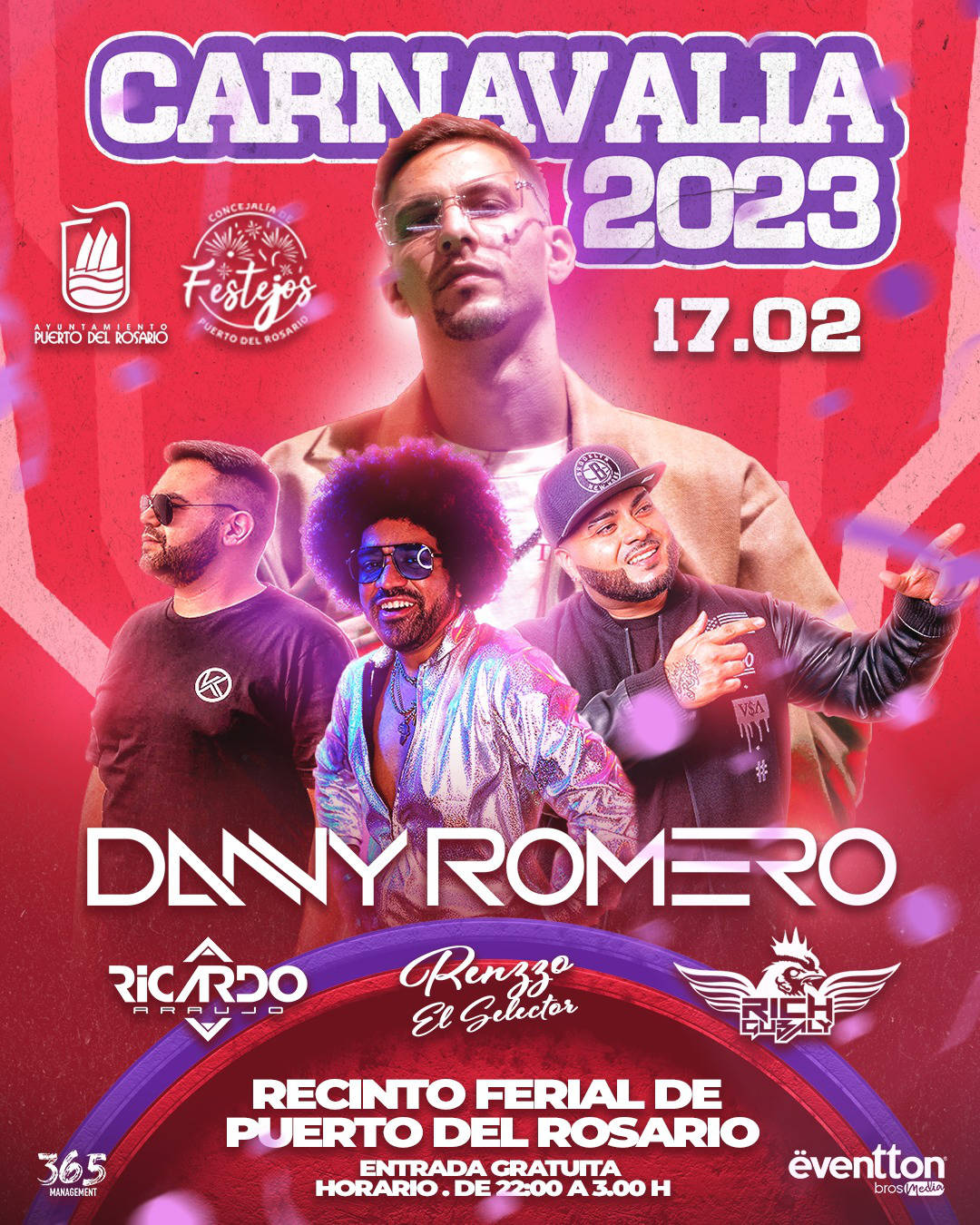 Karneval Puerto del Rosario 2023 – Konzert Danny Romero.